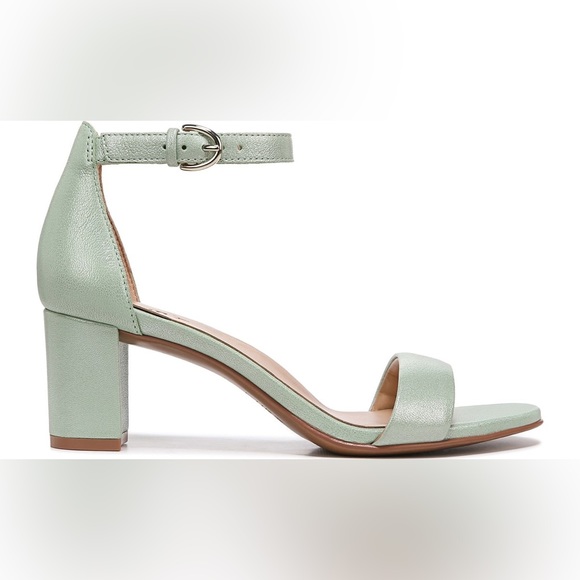 Naturalizer Vera dress sandal heel - spring mint leather size 7 wide - Picture 2 of 12